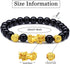 Hicarer 6 Pieces Pixiu Feng Shui Bracelets Bulk Chinese Dragon Charm Bracelets Luck Beaded Decorations for Men Women...