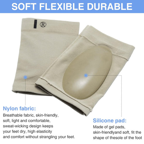 Arch Support Sleeves Compression Arch Support Plantar Fasciitis Relief Brace with Gel Pad Inside Metatarsal Foot Arch Supports for Flat Feet Arch ...