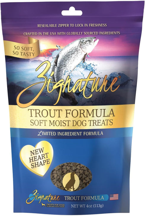 Zignature Trout Soft Moist Treats for Dogs...