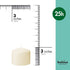 BOLSIUS 6 Ivory Pillar Candles Bulk - 3x3 Inches Candle Set - 25+ Hours Clean Burning - No Palm Oil - 0% Animal Fat - Premium European Quality - U...