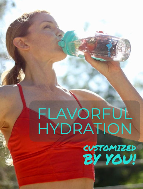 AquaFrut 32 OZ Fruit Infuser Water Bottle BPA-Free Fruit Infusion Sports Bottle - Flip Top Lid w Drinking Spout, Leak Proof, Made of Durable Trita...