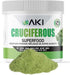 AKI Cruciferous Superfood Green Mix Powder - Made from Kale, Broccoli, Brussels Sprouts, Cabbage - Packed with Essential Phytonutrients & Vitamins...