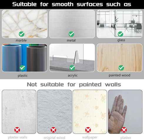 Suction Hooks, 2 Pack Vacuum Suction Cup Hooks Removable and Reusable Shower Hooks Stainless Steel Towel Hooks Wall Hanging Hook Heavy Duty Hooks ...