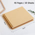 Spbapr Scrapbook 8x8 Inch Scrapbook Album,Thick Kraft Paper Personalized DIY Scrap Book Photo Albums 40 Pages Memory Book for Couple Wedding Famil...