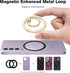 Allengel Magnetic Phone Grip & Stand for MagSafe - Strong Magnetic Finger Ring Holder, 360° Rotation and 180° Flip Compatible with iPhone and Smar...