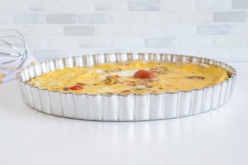 Fox Run Round Tartlet/Quiche Pan with Removable Bottom, Tin-Plated Steel, 8-Inch...