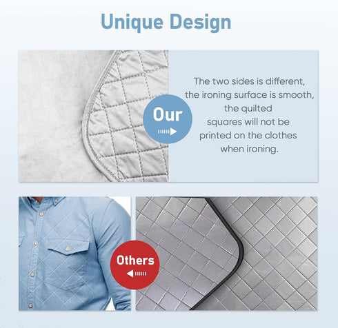 Ironing Mat,Portable Travel Ironing Blanket,WL-YBOPRO Thickened Heat Resistant Ironing Pad Cover for Washer, Dryer, Table Top, Countertop, Small I...