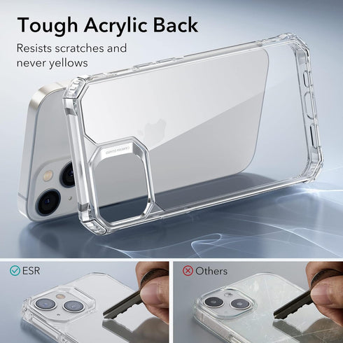 ESR for iPhone 14 Case/iPhone 13 Case, Military-Grade Protection, Shockproof Air-Guard Corners, Yellowing-Resistant Acrylic Back, Phone Case for i...