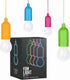Enchanting Playhouse or Treehouse Adventure: 4-Pack Battery-Operated Kids' Hanging Lights with Safe Touch and Easy Pull Chain...