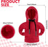 Universal Car Gear Shift Hoodie, 2PCS Upgraded Hoodie Car Gear Shift Cover(6.3in) Funny Shifter Hoodie,Interior Accessories,Red and Black Car Deco...