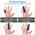 Finger Splint, Set of 2 Trigger Finger Brace with 10 Nylon Sleeves for Sport Injuries, Swelling Tendon Finger Stiffness and Sprained Knuckles (Blu...