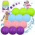 12 Pack Reusable Water Balloons for Kids Adults, Coloful Quick Fill Water Balls Self Sealing Bombs Splash Ball, Summer Outdoor Water Fight Toy, Ba...