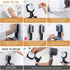 LEVERLOC Suction Razor Holder for Shower 2 Pack, Vacuum Suction Razor Hooks for Bathroom, Towel, Razor Hanger for Shower Wall, Removable, Waterpro...