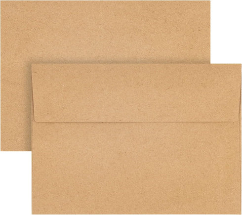 Kraft Envelopes, 50 Pack, 5 x 7 Inch, Brown Envelopes,A7 Envelopes, Card Envelopes, Kraft Paper Envelopes, Invitation Envelopes, Postcard Envelope...