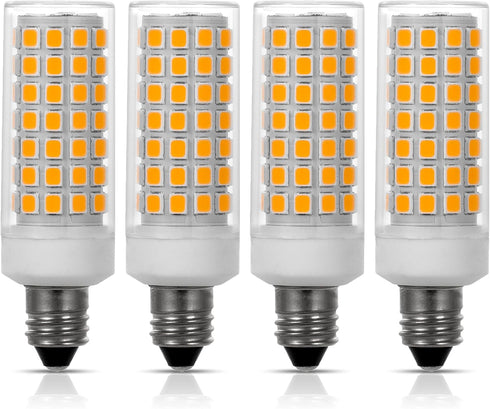 Simba Lighting LED E11 T4 Mini-Candelabra JD Light Bulb 5W 40W to 50W Halogen Replacement (4 Pack) 88SMD2835 Corn JDE11 120V for Chandeliers, Scon...