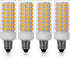 Simba Lighting LED E11 T4 Mini-Candelabra JD Light Bulb 5W 40W to 50W Halogen Replacement (4 Pack) 88SMD2835 Corn JDE11 120V for Chandeliers, Scon...