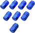 EBOOT 8 Pieces Tire Stem Valve Caps Wheel Valve Covers Car Dustproof Tire Cap, Hexagon Shape (Blue)...