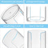 Bathroom Cup Dispenser, Small Cups Holder for 3oz-4oz Disposable Mouthwash Rinsing Paper Cups Storage, Compact Clear Plastic Cup Organizer for Bat...