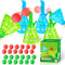 Duckura Outdoor Indoor Game Activities for Kids, Pop-Pass-Catch Ball Game with 4 Catch Launcher Baskets and 24 Balls, Birthday Party Favors Gifts ...