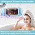 Shower Phone Holder Waterproof, Anti Fog Touch Sensitive Shower Phone Case for Mirror Wall and Bathtub Wall Mounting Between Bathrooms, Compatible...