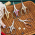 4.5" Cute Embroidery Scissors with Curved Tip for Sewing, Small Stainless Steel Sharp Scissors Craft Shear for DIY Craft Art Work Sewing Handicraf...