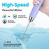 Milk Frother Handheld Rechargeable - Electric Whisk 3 Speed Adjustable, Coffee Frother Wand with 3 Stainless Whisks, Electric Foam Maker, Drink Mi...