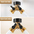 IPOW Solid Brass Body Backyard 2 Way Y Valve Garden Hose Connector Splitter Adapter + Extra 4 Rubber Hose Washers with Comfort Grip, 2 Pack...