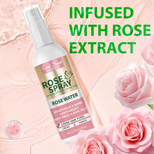 Heat Protectant Spray for Hair Coconut Heat Protectant Product- Keratin Protein Hair Serum Anti Frizz Control Repair Hair- Rose Water Spray for Ha...