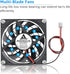 Gdstime 80mm x 80mm x 10mm DC 5V Brushless Cooling Fan 2PIN...