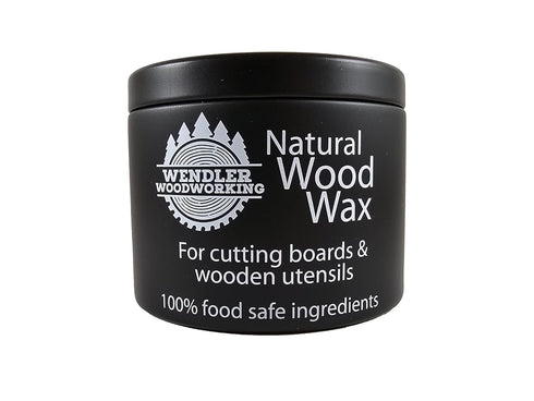 Natural Wood Wax for Cutting Boards, Wooden Utensils, Butcher Blocks, Wooden Surfaces - Made with Natural Beeswax and Mineral Oil, Handcrafted in ...