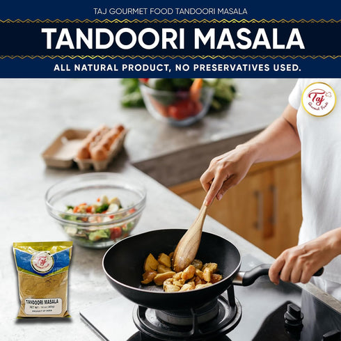 TAJ Tandoori Masala (Indian Spice Blend), 16-Ounce...