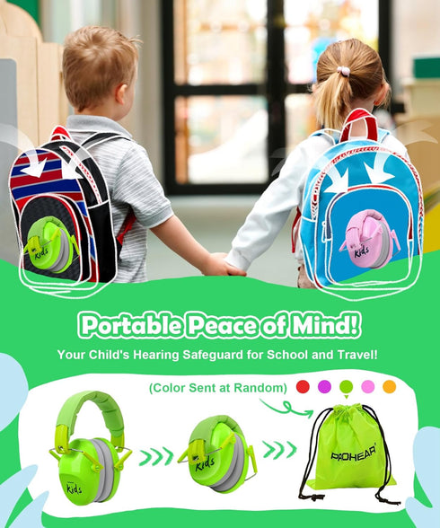 PROHEAR 032 2.0 Noise Cancelling Headphones for Kids - 25dB Noise Reduction - Adjustable Sensory Ear Protection Muffs for Concert, Fireworks, Mons...