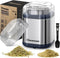 Herb Grinder Spice Grinder, 200 w Herb Grinder with Stainless Steel Blade and Cleaning Brush, Compact Size Electric Grinder for Herbs and Spices -...