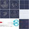 4 Set Sashiko Coasters DIY Kit with Instructions Sashiko Kit for Beginners Lotus&Koi Carp Sashiko with Embroidery Hoop Coasters for Housewarming G...