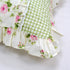 FADFAY Farmhouse Style Pillowcases Pink Rosetta Printed Gold with Green Plaid Elegant Country Style 100% Cotton Vintage Lace Ruffles Bedding Pillo...