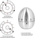 U/S Egg Kitchen Timer Cute Manual,Stainless Steel Metal Mechanical Visual Countdown Cooking Timer with Loud Alarm for Kids Cooking Tools...