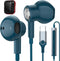 USB C Headphones for iPhone 15 Pro Max,HiFi Stereo Type C Earphones Magnetic Wired Earbuds in-Ear USB-C Headset with Microphone Volume Control for...