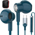 USB C Headphones for iPhone 15 Pro Max,HiFi Stereo Type C Earphones Magnetic Wired Earbuds in-Ear USB-C Headset with Microphone Volume Control for...