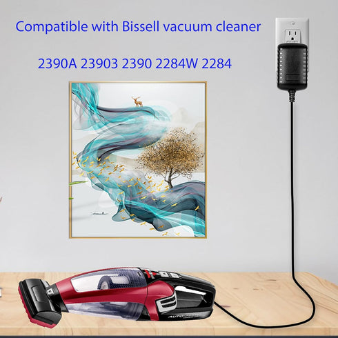 Replacement for Bissell Pet Hair Eraser Vacuum Charger, Compatible with Bissell 2390A 2390 23903 2284 2387 2284W 14.4V Lithium Ion Cordless Hand V...
