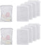 Fish Tank Media Mesh Filter Bag - 10 Pcs Aquarium Filter Bags High Flow Fine Mesh Net with Plastic Zipper for Fish Tank Bio Balls, Pelletized Carb...