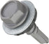 ITW Teks 21408 Teks #12 x 3/4 in. Fine Metallic Steel Hex Drill Point Roofing Screw (90-Pack)...