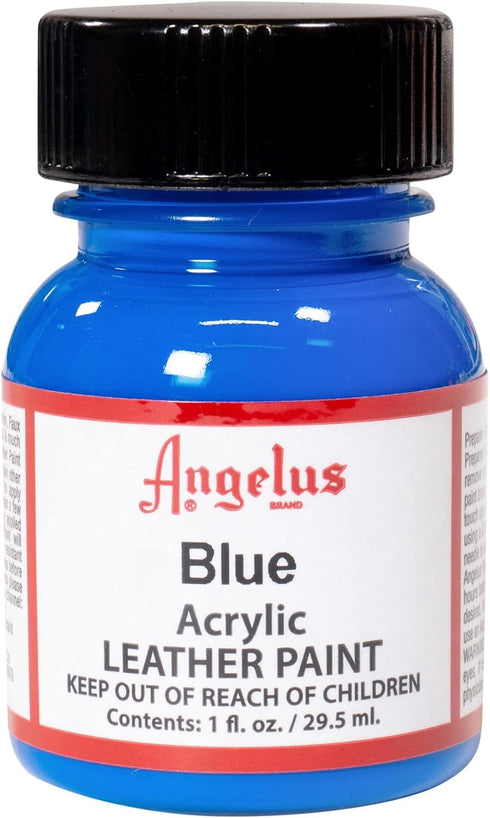Angelus Brand Acrylic Leather Paint Water Resistant 1 oz - Select Your Color (#40 Blue)...