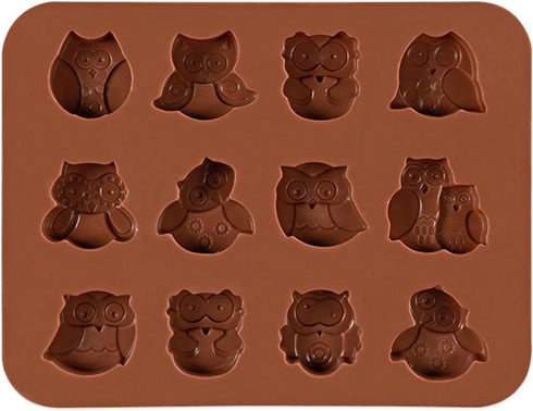 Halloween Night Owl Silicone Baking Molds Bakeware for Halloween Theme Chocolate, Muffin Cups, Ice Cube, Soap, Wafer, Cake, Bread, Tart, Pie, Flan...