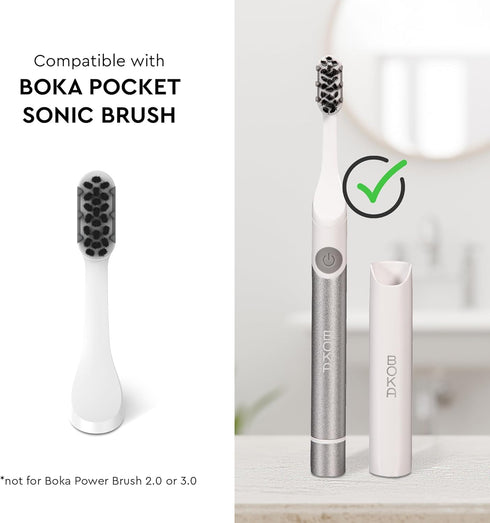 Boka Sonic Electric Toothbrush for Adults - 24000 VPM w/Standard & Sensitive Modes - Waterproof & Up to 120 Battery Life w/Travel Cover & Wall/Mir...