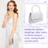 Silver Evening Bag Glitter Party Clutches Handle Women's Evening Handbags Small Bride Wedding Purses for Women Crossbody Cocktail Prom Handbags...