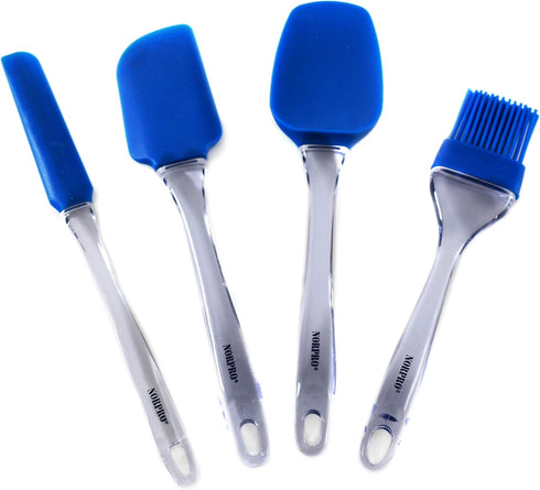 Norpro Silicone Scoop Spatula, Blue, One Size, As Shown...