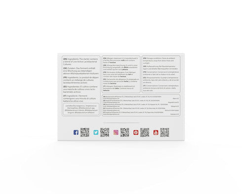 Yogurt Starter Cultures - Pack of 5 Freeze-dried Culture Sachets for Bifido Yogurt...