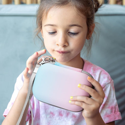 Yinke Kids Camera Case Compatible with Seckton/GKTZ/Desuccus/Rindol/Agoigo/VATENIC/LC-dolida/OZMI Travel Hard Carry Case, Fits Most Kids Camera To...