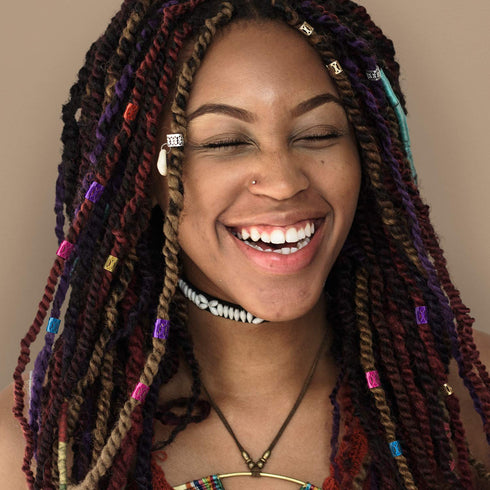 Willbond 162 Pieces Hair Accessory Set - 12 Braiding Strings and 150 Metal Cuffs in Colorful Designs, Hair Wrap String Kits for Braids, Thread Rop...