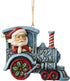 Enesco Jim Shore Heartwood Creek Santa in Train Engine Hanging Ornament, 3.07 Inch, Multicolor...